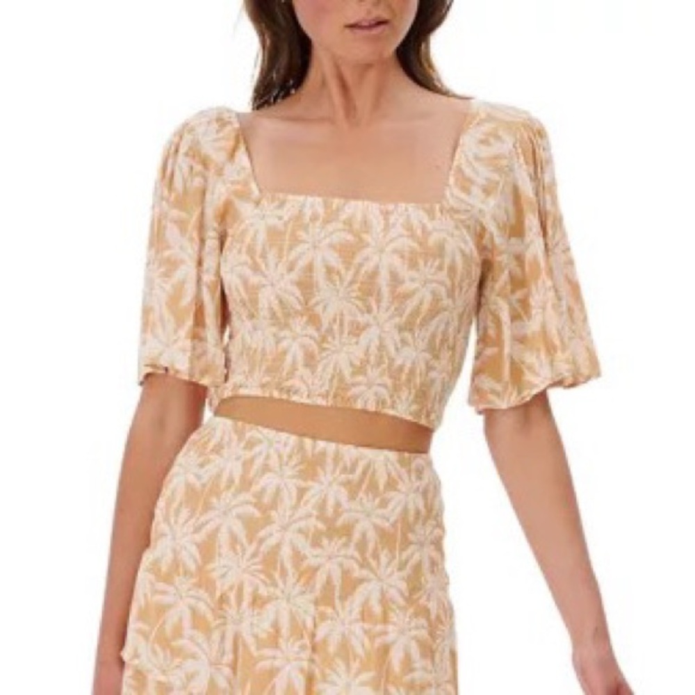 Rip Curl Surf Palms Flutter Sleeve Top